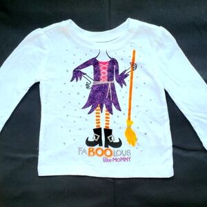 GIRL'S HALLOWEEN Top, The Childrens Place, Glittery  Design, 4T, Super Cute!